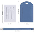 Pu Leather Luggage Bag Case Tags Name Id Labels Privacy