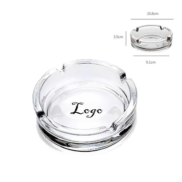 Round Glass Ashtray