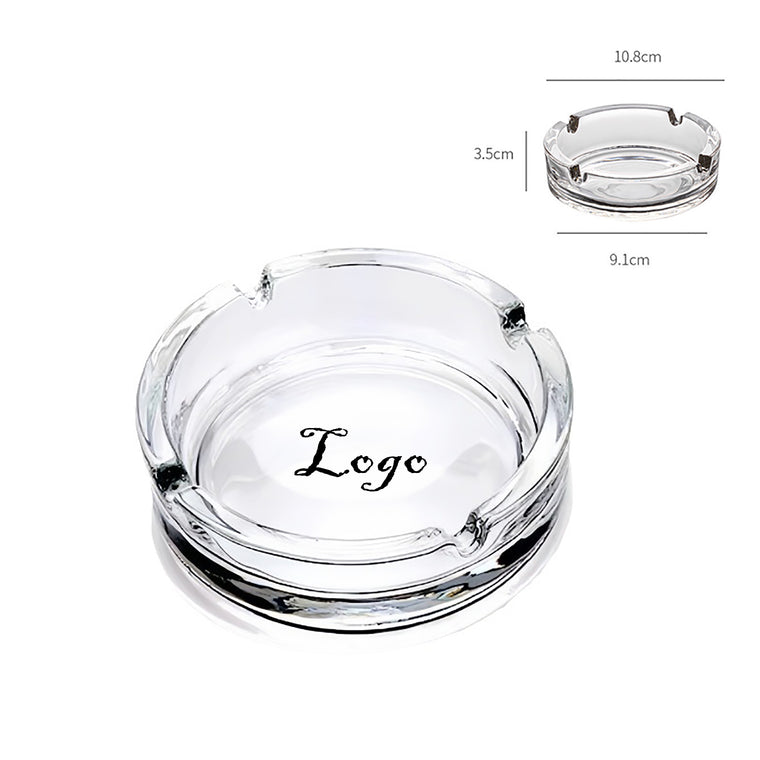 Round Glass Ashtray