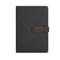 Window Lattice Snap Closure A5 PU Leather Notebook