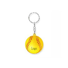 Mini Baseball Stress Reliever Keychain