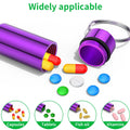 Waterproof Aluminum Keychain Pill Organizer