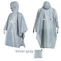 Hooded Rain Poncho Unisex Long Raincoat