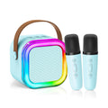 Portable Bluetooth Speaker With Two Wireless Microphones