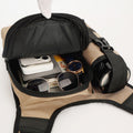 Crossbody Bag Sling Backpack W/ Water Bottle Pocket Hiking