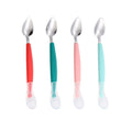 Stainless Steel Baby Dual-Headed Fruit Puree Scraping Spoon