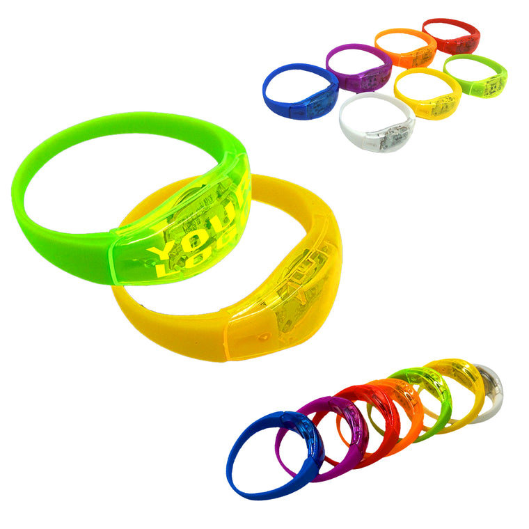 Abs Transparent Shell Silicone Luminous Bracelet