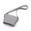 Reusable PU Leather Coffee Cup Sleeve W/ Strap