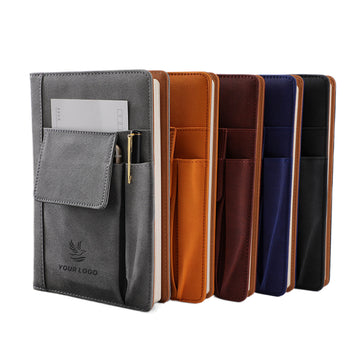 Multifunctional A5 Leather Pocket Notebook