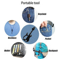 Portable Stainless Steel Guitar Shape Keychain Multitool