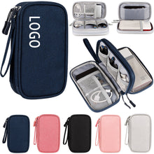 Portable Double Layer Electronic Data Cable Storage Bag