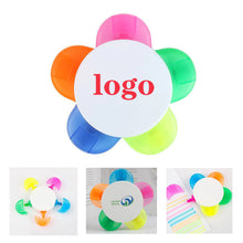 Custom 5-in-1 Flower Shape Watercolor Highlighter Pens