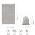 Beach Towel Cotton Large Towel Soft Blanket With Backpack