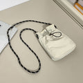One Shoulder Crossbody Drawstring Bag