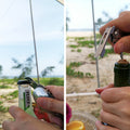 6-In-1 Folding Camping Utensil Set With Corkscrew
