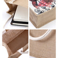 Large Jute Burlap Gift Tote Bag