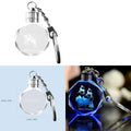 Led Light Crystal Keychain