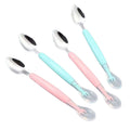 Stainless Steel Baby Dual-Headed Fruit Puree Scraping Spoon