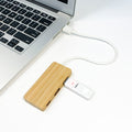 Bamboo Usb Hub With C Port