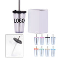 16Oz Double-Walled Plastic Tumbler