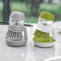 Press-to-Dispense Dish Scrubber