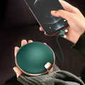 4000 mAh Round Make Up Mirror Hand Warmer Power Bank