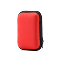 Portable EVA Data Cable Earphone Storage Zipper Bag