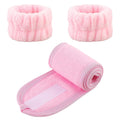 3-Piece Spa Headband Face Wash Bracelet Set