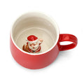 Cute Ceramic Coffee Mug With Hidden 3d Animals