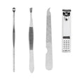 Portable Stainless Steel Nail Clipper Set With Leather Case