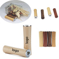 Bamboo Wood Round Tube Power Bank