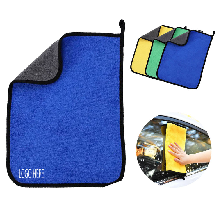 Double-Sided Microfiber Car Cleaning Towel