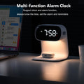 Bedside Lamp with Clock with 10W Wireless Charging