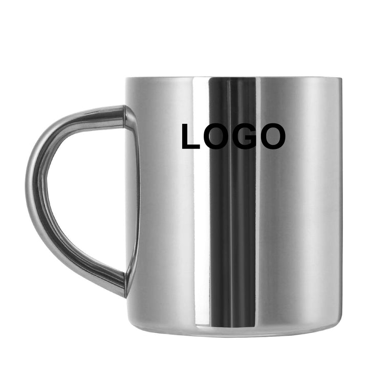 Stainless Steel Coffee Mug with Handle
