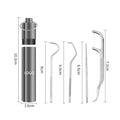 Portable Stainless Steel Toothpick Tool Set With Storage Box