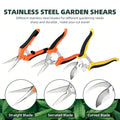 3-Pack Stainless Steel Pruning Shears
