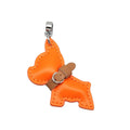 Cute Bulldog Keychain Lovely PU Leather Dog Hanger
