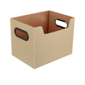 Side Handle Portable Open Desktop Plastic File Storage Box