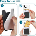 Silicone With 3M Adhesive Stick-on Cell Phone Wallet