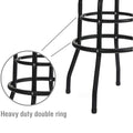 PU Leather Seat Tall Metal Bar Stool