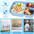 3-Compartment Wheat Straw Food Storage Containers