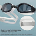 Wide View Anti Fog Leakproof Swim Goggles Adjustable Fit