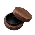 Wood Cigarette Ashtray Elegant Retro Windproof Ashtrays