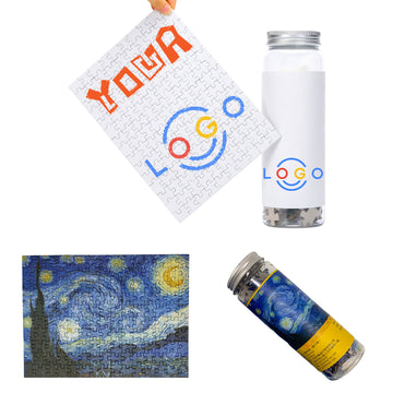 Plastic Tube Packaged 150-Piece Mini Fun Jigsaw Puzzle