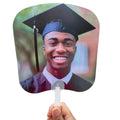 Blank Heat Transfer PET Plastic Fan Advertising Fan