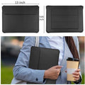PU Leather Laptop Sleeve with Stand Function
