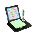 Leather Sticky Notes Holder With Pen Holder