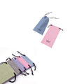 Fashion Drawstring Burlap Eyeglass Pouch