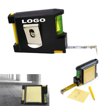 Level Steel Tape Measure With Memo Pad