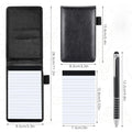 A7 Pocket Notepad Set Pu Holder 50 Lined Sheets Stylus Pen